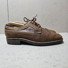 LUMBERJACK MEN'S CHESTER LEATHER LACED UP BROGUE FORMAL SHOES BROWN  UK10 EU45
