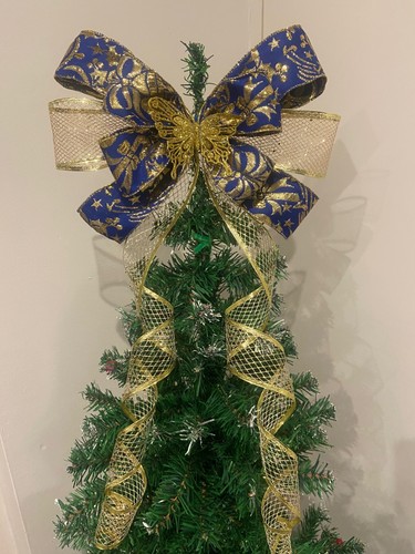 Luxury blue gold christmas - &,