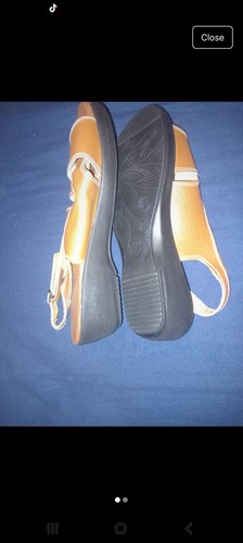 Light brown faux - light, leather