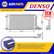 Air Con Condenser fits VW POLO
