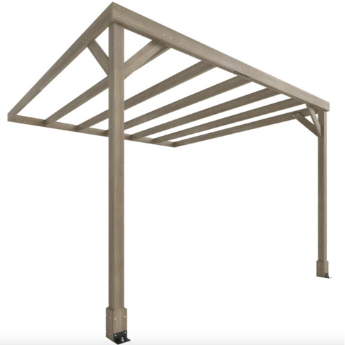 Large wooden pergola lean - pergola, to