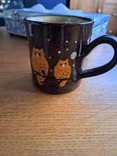 Two Little Owls Sitting In A