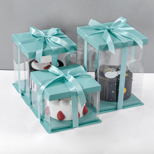 Large clear pvc gift boxes - large,