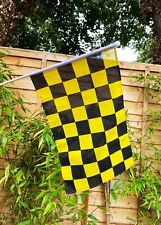 BLACK AND YELLOW CHECKERED 18"
