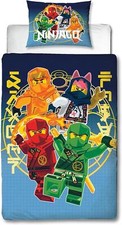 Lego Ninjago Single Panel Duvet Cover Set True Design 2in1