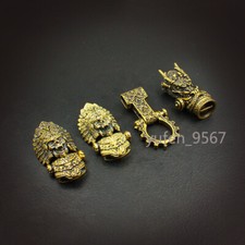 Bronze Paracord Buckle Shackle Lock Bead DRAGON for Paracord DIY Bracelet