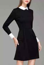 Womens black white peter pan - womens,