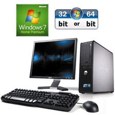 WINDOWS 7 DELL OPTIPLEX COMPUTER SSF DESKTOP PC CORE i3 2nd 4GB 320GB HDD 17"