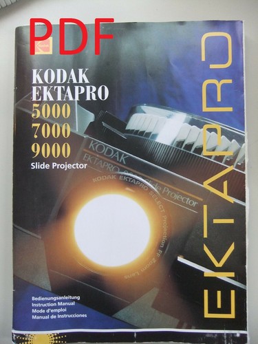 Instructions slide projector