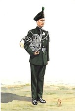 MILITARY UNIFORM POSTCARD