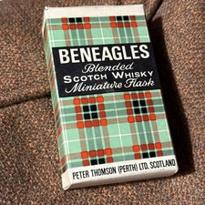 Beswick Beneagles Blanked Scotch Whisky Miniature Trout Flask With Original Box