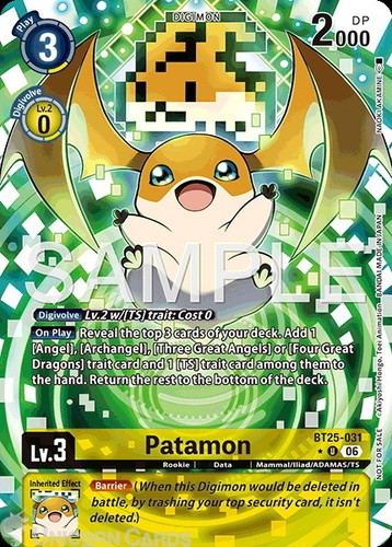 Bt25 031 patamon uncommon - bt25-031,