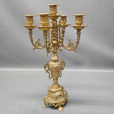Large Brass Candelabrum 5 Arms