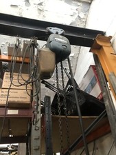 DEMAG DONATI ELECTRIC CHAIN HOIST w/ METAL FRAME AND CONTROL BUTTONS