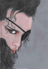 Original color pencil Portrait Pete Burns picture Dead or Alive- Spin Me Round