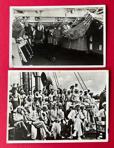 Photo postcard navy around - x,