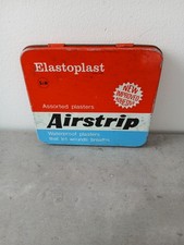 Airstrip Plasters Tin Vintage Collectable Tin Elastoplast Airstrip