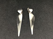 George Jensen  128 A. Nanna Ditzel  silver clip on earrings 1930s