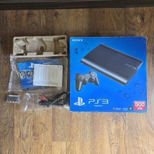 Sony PlayStation 3 Super Slim Console 500GB Replacement Box Parts PAL CECH-4003C