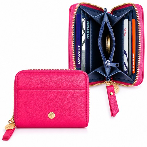 Women rfid small purse zip - rfid,