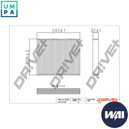 Filter cabin air - filter,