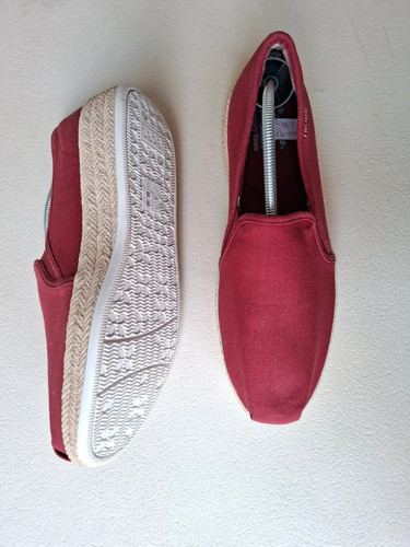Skechers red canvas - skechers, espadrille