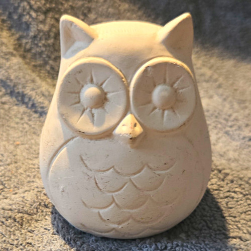 White owl ceramic moneybox - owl,