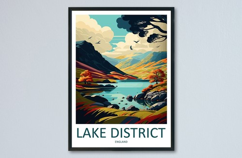 Lake district print - lake,