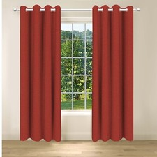 BLACKOUT LINED ENERGY EFFICIENT READY MADE EYELET HOUSE CURTAINS FREE PP!UK MADE