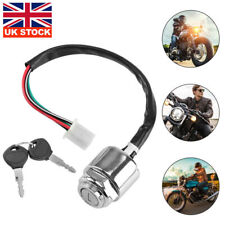 Universal Motorcycle Ignition Barrel Key Switch 4 wire Quad On/Off Pit Motorbike