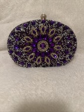 Purple Rhinestone Peacock