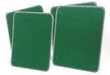 4 Green Felt Table Mats 30cm x 40cm
