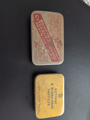 Vintage antique tins - antique,
