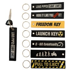 Motorbike And Automotive Keyring Themed Key Fob  Racing Tag Style