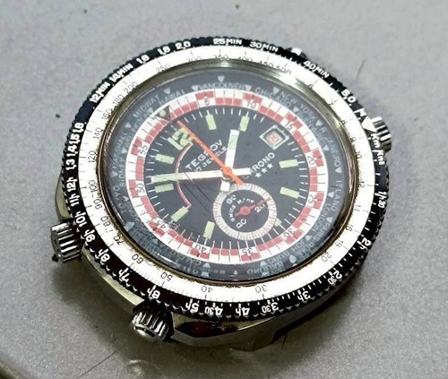 Tegrov chronograph world time - world,