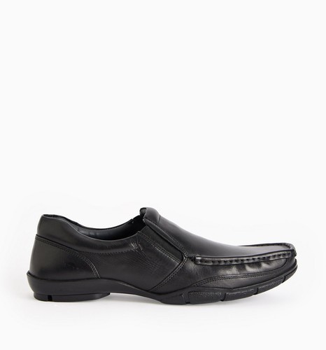 Men black genuine - men's,