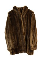 ASTRAKA Brown Faux Fur Coat