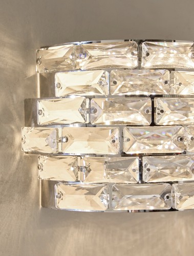 Next chrome monaco wall light - monaco,