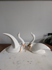Vintage 1990s Ceramic Swan