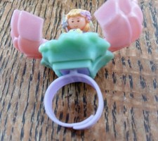 Vintage-Polly-Pocket  secret rose Fairy ring 100% Complete 1993 By Bluebird Toys