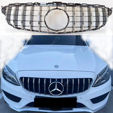 For Mercedes C-Class C205 Front Radiator Grille C220d C160 Panamericana 2015 -18