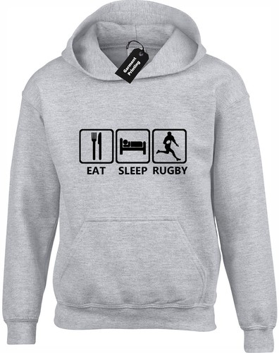 Eat sleep rugby - hoody, hoodie