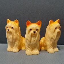 Vintage Yorkshire Terrier Retro Kitsch Dog Collectable Toy Barbie Figures Bundle