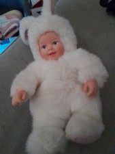 Anne Geddes Beanie Plush Doll Baby Rabbit