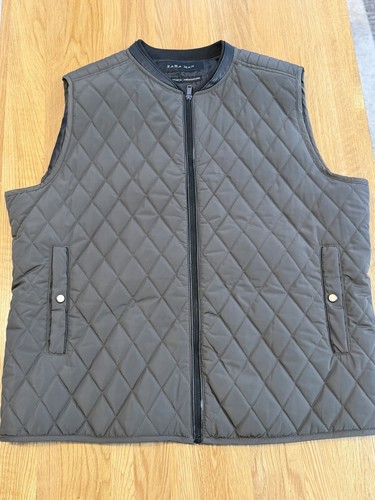 Zara man mens - grey, quilted