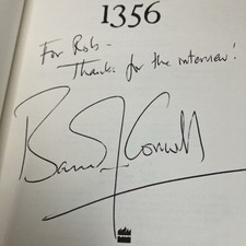 Bernard Cornwell 1356 Signed