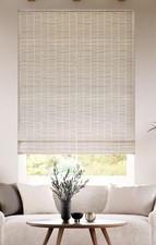Tuiss - Tulum Black Out Birch and Pumice Roman Blind