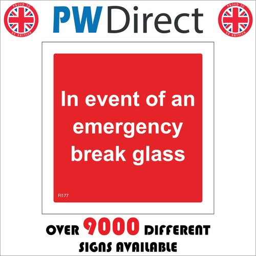 Sign event an emergency - an,