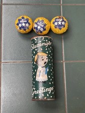 Vintage Golf Balls Slazenger Xmas Branded Tube Golf Ball Choir C1960s Star Balls