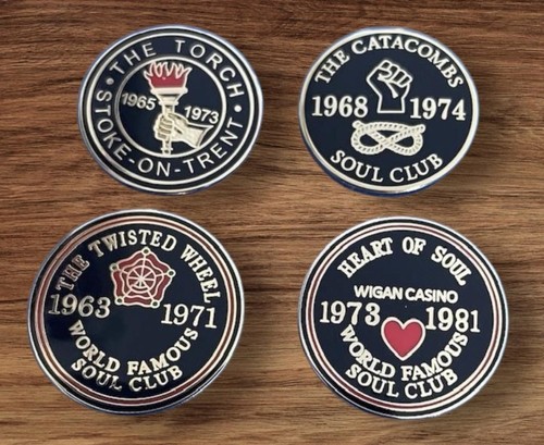 Northern soul badge - set, 2